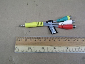 GENDER CABLE DC TO RCA CABLE 3P L100 UL2