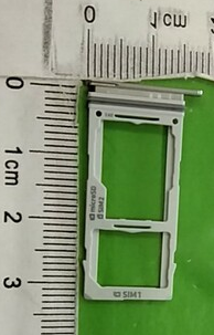 Samsung Galaxy S10+ SM-G975F Dual SIM Tray White / Silver