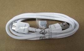 Samsung Galaxy SM-T900/N900/P900 Data Cable White